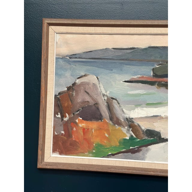 Knut Ljungberg, Seascape, 1960s, Oil Painting on Canvas, Framed For Sale - Image 12 of 15