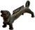 1930s Large Size & Very Heavy Vintage 1930s American Cast Iron Dachshund Dog Boot Scraper & Doorstop - "The Barneys" For Sale - Image 5 of 18