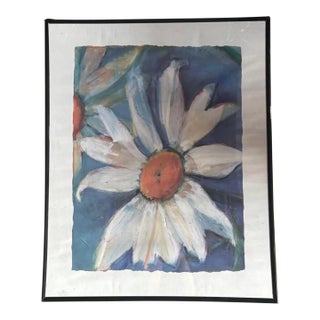 Contemporary Art Print "Daisy" Floral Portrait Flowers Reproduction For Sale