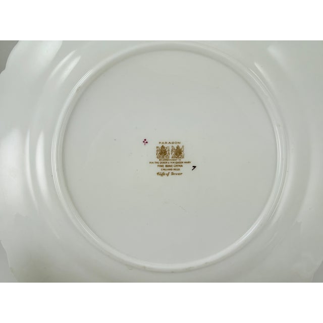 1960s Paragon Double Warrant “Cliffs of Dover” Cake Plate, Cup, Saucer, Creamer and Sugar Bowl - Set of 5 For Sale - Image 9 of 9
