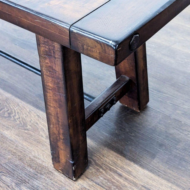 2010s Pottery Barn Benchwright Dining Bench For Sale - Image 5 of 5