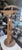Elegant vintage gentleman’s valet stand crafted in solid oak, believed to date from the 1960s. This sculptural mid-century...
