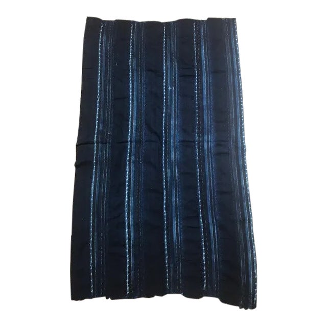 Blue Striped Van Verre Fabric For Sale