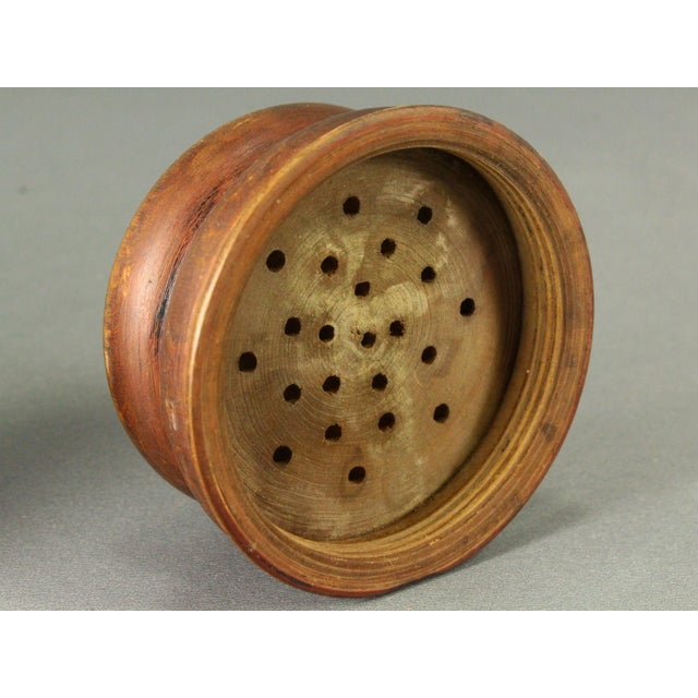 18th / 19th C. Treen Ware Pounce Pot Sander Turned & Carved For Sale - Image 14 of 18
