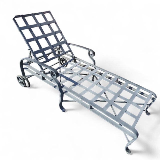 Brown Jordan 1990s Elevate Your Outdoor Living Space With a Pair of Iconic Brown Jordan Florentine Lounge Chairs. For Sale - Image 4 of 7