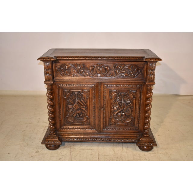 French Provincial 19th Century French Oak Buffet For Sale - Image 3 of 10