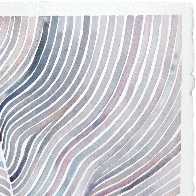 Contemporary 3.16 #10 - OrigiThe Language of Beauty - Original Abstract Landscape Watercolor Painting on Paper by Heidi Lowell For Sale - Image 3 of 6