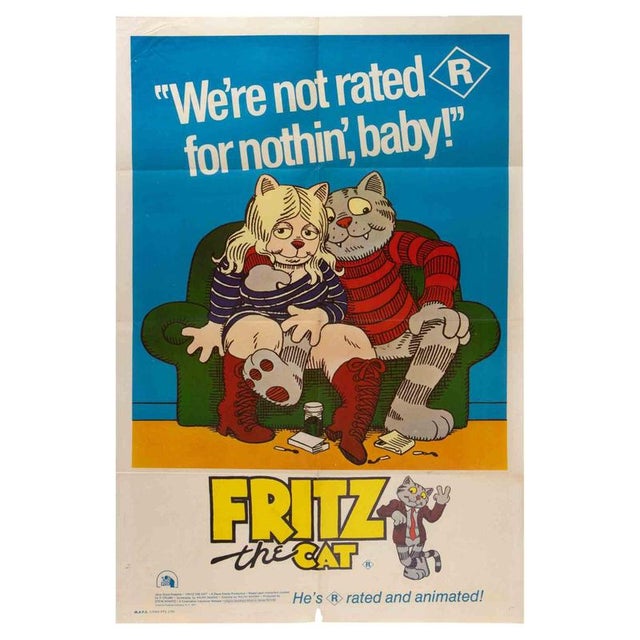 1970s Fritz the Cat Film Poster, Australia, 1972 For Sale - Image 5 of 5