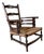 Antique French Provincial Rural Low Lounge Chair, 1890s For Sale