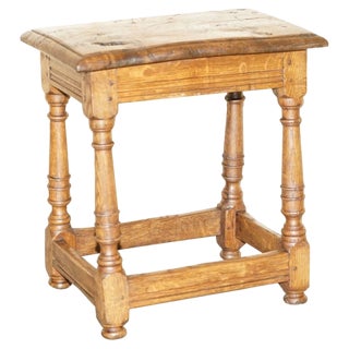Antique 18th Century Jointed Stool Table in Oak, 1780s For Sale