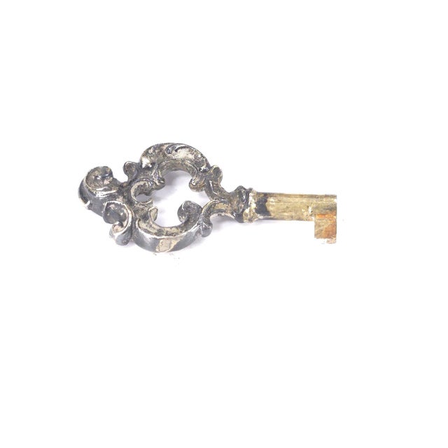 Gilded Age European Silver Rococo Jewelry Casket Topped With Angel Admiring Herself For Sale - Image 14 of 15
