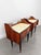 Brown Mid-Century Italian Bedside Tables, 1950, Set of 2 For Sale - Image 8 of 13