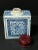 Blue 19th Century Chinese Art Blue and White Porcelain Tea Caddy With Wooden Cover For Sale - Image 8 of 10