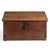A beautifully aged vintage Indian wooden box that combines timeless craftsmanship with practical storage. Crafted from...