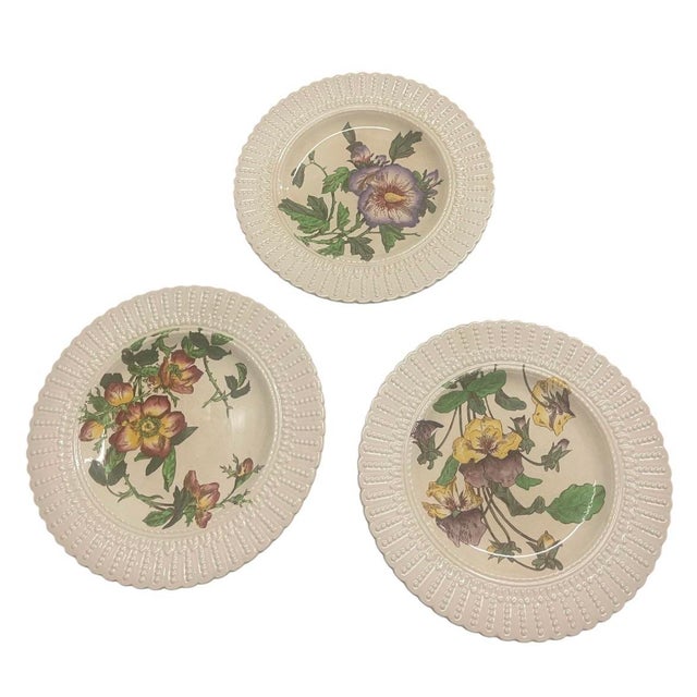 Cauldon Set of 12 Antique Cauldon Ltd. England Botanical Porcelain Plates, Circa 1905–1920 For Sale - Image 4 of 12