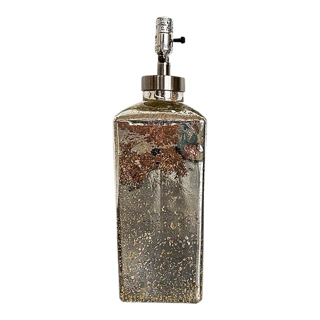 Mercury Glass Table Lamp For Sale