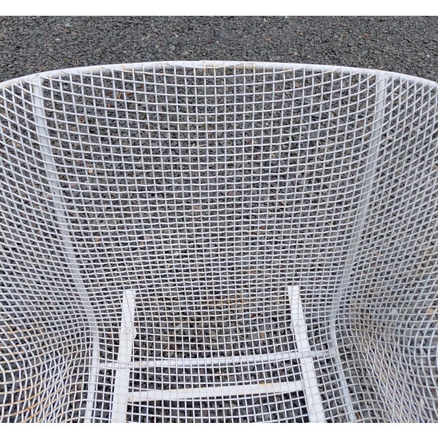 Metal 1950s Woodard Sculptura Spring Lounge Chair Unmarked For Sale - Image 7 of 8