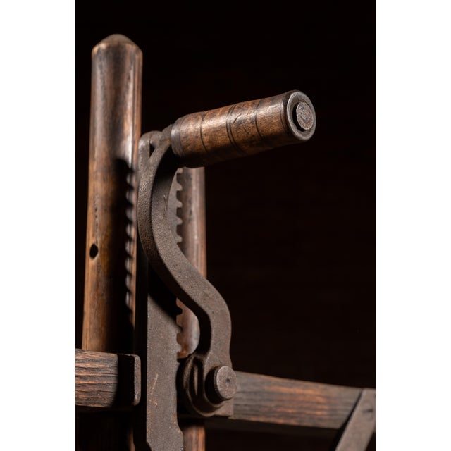 C. 1860s Rotating Wood and Cast Iron Meat Chopper For Sale - Image 12 of 13