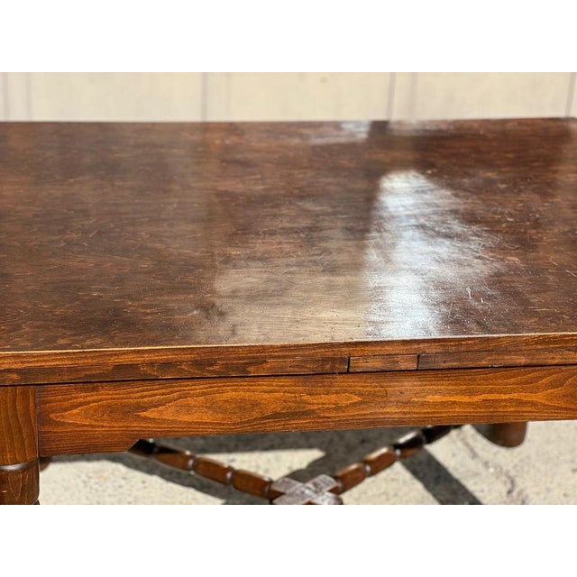 Extendable Dining Table by Charles Dudouyt, 1940 For Sale - Image 6 of 8