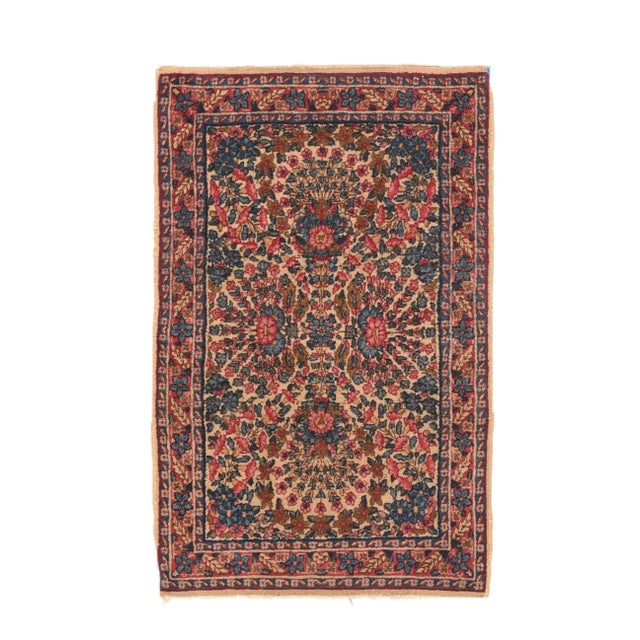 Persian Antique Kerman Rug 2' x 3'1'' For Sale - Image 3 of 3