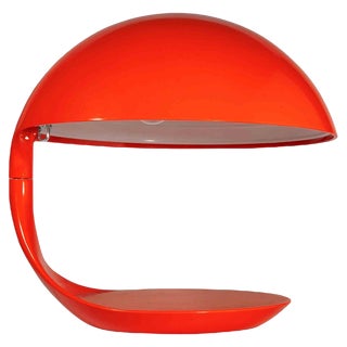 Red Cobra Table Lamp by Elio Martinelli, Italy, 1960 For Sale