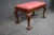 Mid 20th Century Mahogany Claw Foot Bench For Sale - Image 5 of 5