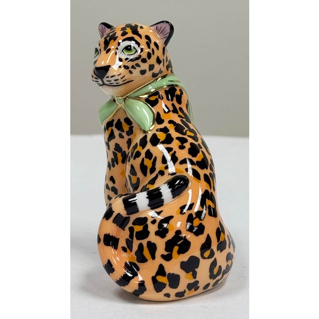 Mid-Century Modern Vintage Lynn Chase Porcelain "Jungle Jaguar" Salt Shaker For Sale - Image 3 of 7