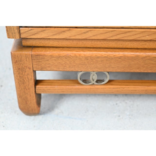 Michael Taylor Style Mid-Century Modern Oak 8-Drawer Dresser by American of Martinsville For Sale - Image 9 of 15