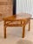 English Vintage Bamboo Chinese Style Demi-Lune Center Table With Open Fretwork Design For Sale - Image 3 of 12