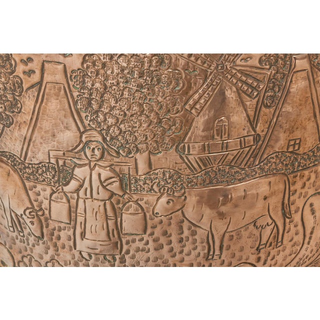 Late 19th Century Large Dutch Round Copper Bucket For Sale - Image 10 of 10