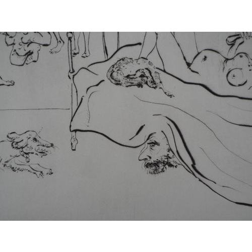 Mordecaï Moreh, Women Bathing, Etching For Sale - Image 7 of 10