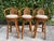 Vintage Organic Modern Swivel Rattan Cane Bar Stools, Set of 3 For Sale - Image 4 of 12