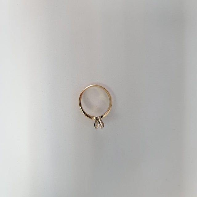 2020s Marquise Half Carat Solitaire Diamond Engagement Ring, Size 9 For Sale - Image 5 of 5