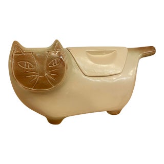 Mid Century Modern Ceramic Cat Bank Cookie Jar McCoy Pottery For Sale
