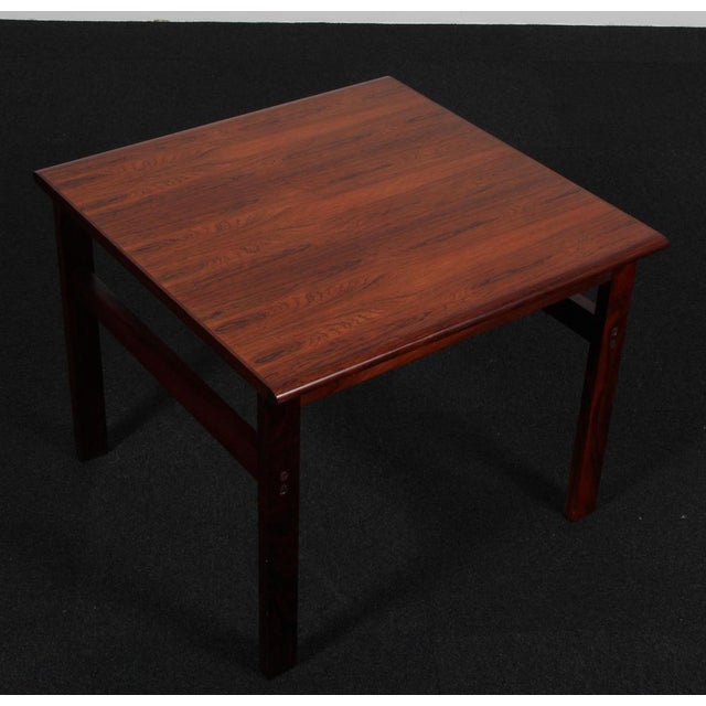 Vintage Side Table in Rosewood by Hans Olsen, 1960s For Sale - Image 3 of 7