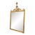 Rococo Style Italian Gold Leaf Scrolled Vase Acanthus Leaf Crest Mirror For Sale