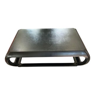 1980s Sally Sirkin Lewis for J. Robert Scott Black Coffee Table For Sale