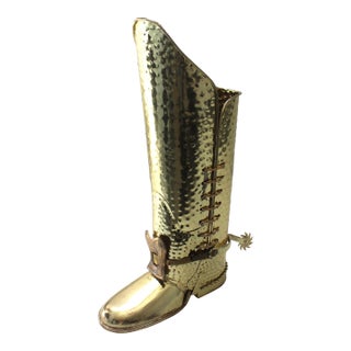 Umbrella Stand English Riding Boot For Sale