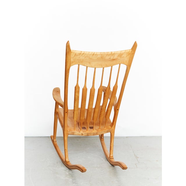 Rocking Chair in the style of Sam Maloof For Sale - Image 3 of 16