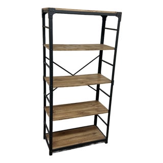 Urban Industrial Angle Iron Bookcase For Sale
