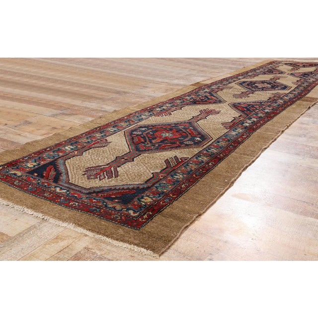 Tan Late 19th Century Persian Malayer Rug, 03'03 X 14'00 For Sale - Image 8 of 10