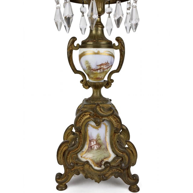French Country Antique Candelabras For Sale - Image 3 of 3