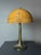 Mid-Century Pencil Reed Rattan Bamboo and Brass Table Lamp, 1970s For Sale - Image 4 of 17