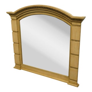 Collezione Europa Cream / Off White Italian Modern 52" Dresser / Wall Mirror For Sale