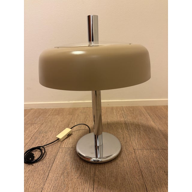 Beige Mushroom Table Light by Egon Hillebrand for Hillebrand Leuchten, 1970 For Sale - Image 4 of 10