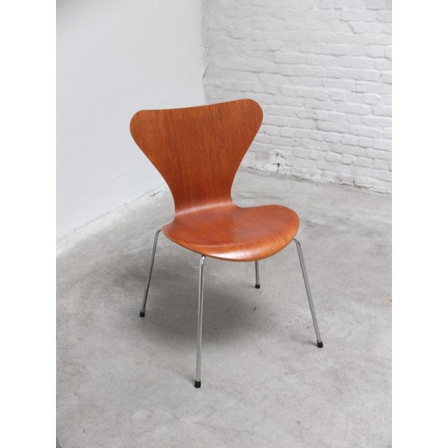 Series 7 Chairs in Teak by Arne Jacobsen for Fritz Hansen, 1986, Set of 2 For Sale - Image 15 of 18