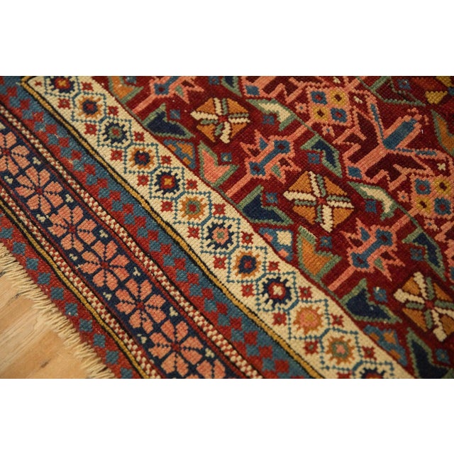 Antique Caucasian Square Rug - 3'11" X 5'1" For Sale - Image 11 of 13