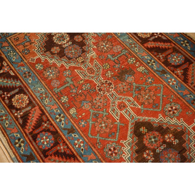 1910s Vintage Northwest Persian Stepped Medallion Wool Rug Runner For Sale In New York - Image 6 of 13