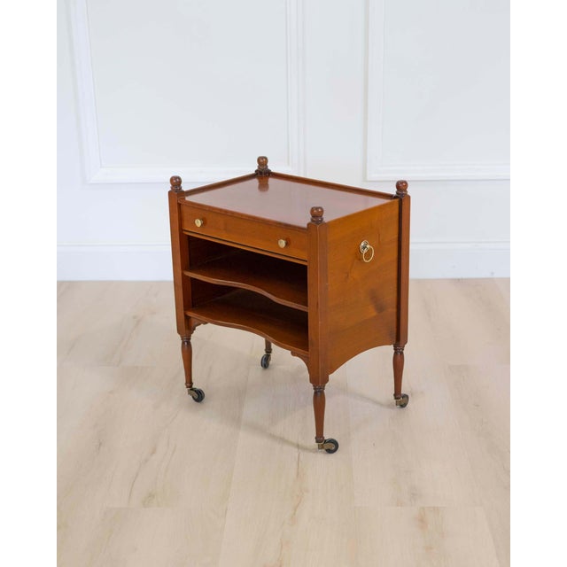 Mid 20th Century French 20th Century Cherrywood Bedside Table For Sale - Image 5 of 9