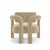Double Arch Armchair in Beige Chenille from Insidherland, in New conditions. Designed from 2000 Labeled by Maker